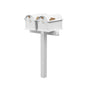 Balmoral Duo Mount Mailbox Set with Personalized Door Medallions – Available in Black, Bronze, and White