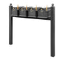 Balmoral Quad Mount Mailbox Set with Personalized Door Medallions & Ball Finials – Available in Black, Bronze, and White