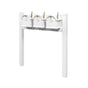 Balmoral Triple Mount Mailbox Set with Personalized Door Medallions & Cap Finials – Available in Black, Bronze, and White