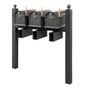 Balmoral Triple Mount Mailbox Set with Personalized Door Medallions, Newspaper Holders & Ball Finials – Available in Black, Bronze, and White