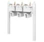 Balmoral Triple Mount Mailbox Set with Personalized Door Medallions, Newspaper Holders & Ball Finials – Available in Black, Bronze, and White