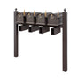 Balmoral Quad Mount Mailbox Set with Personalized Door Medallions, Newspaper Holders & Ball Finials – Available in Black, Bronze, and White