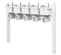 Balmoral Quint Mount Mailbox Set with Personalized Door Medallions, Newspaper Holders & Ball Finials – Available in Black, Bronze, and White