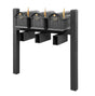 Balmoral Triple Mount Mailbox Set with Personalized Door Medallions, Newspaper Holders & Cap Finials – Available in Black, Bronze, and White