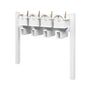 Balmoral Quad Mount Mailbox Set with Personalized Door Medallions, Newspaper Holders & Cap Finials – Available in Black, Bronze, and White