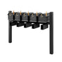 Balmoral Quint Mount Mailbox Set with Personalized Door Medallions, Newspaper Holders & Cap Finials – Available in Black, Bronze, and White