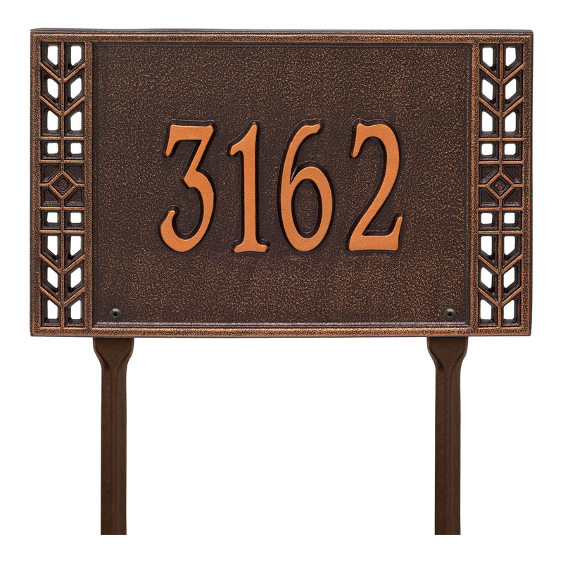 Personalized Boston Plaque - Standard - Lawn - 1 Line 