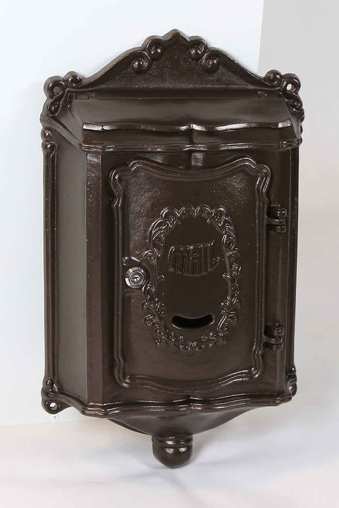 Amco Colonial Wallmount Mailbox in Textured Bronze