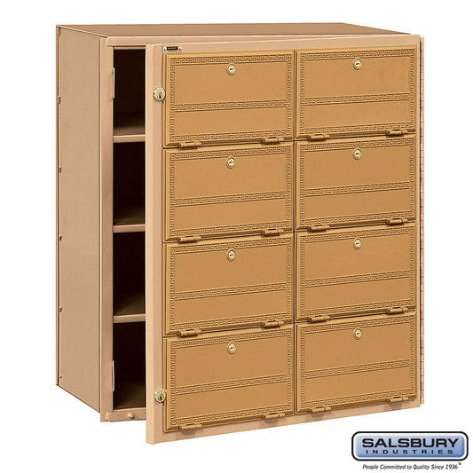 Salsbury Americana Mailbox - 8 Doors - Front Loading