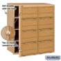 Salsbury Americana Mailbox - 8 Doors - Front Loading