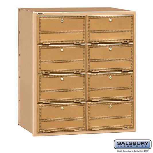 Salsbury Americana Mailbox - 8 Doors - Rear Loading