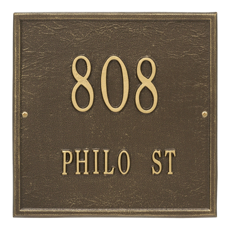 Personalized Square Plaque - Standard - Wall - 2 line 