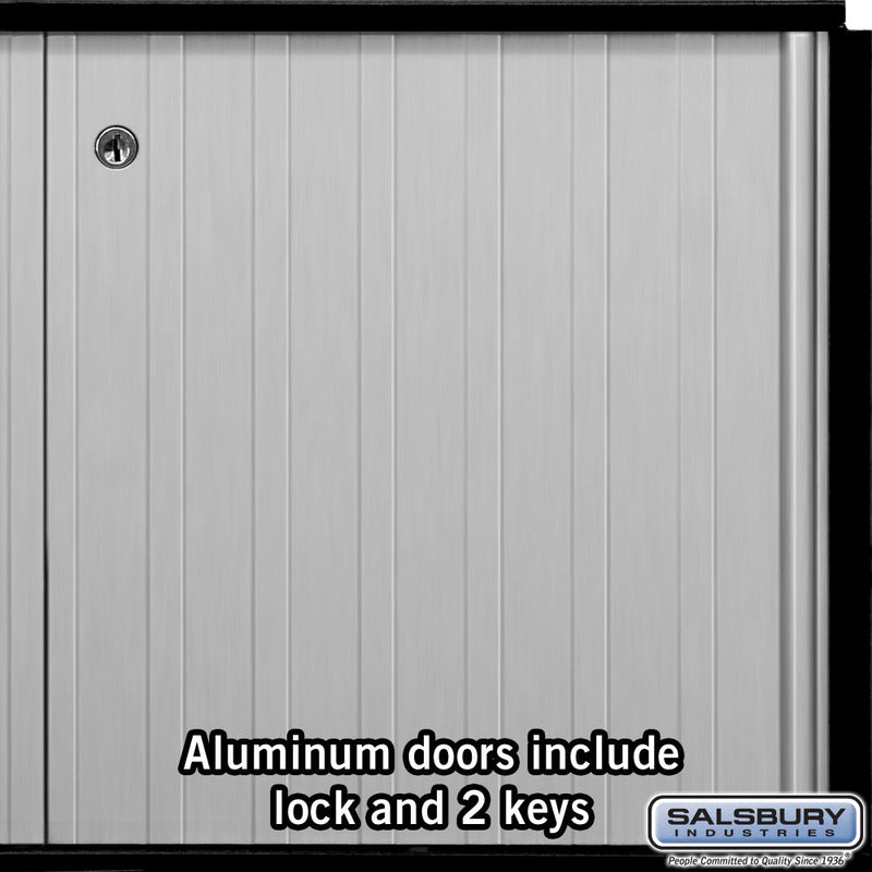 Salsbury Aluminum Mailbox - 1 Door - Rack Ladder System