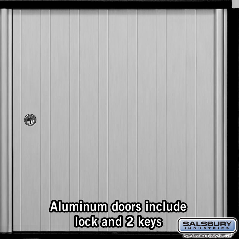 Salsbury Aluminum Mailbox - 2 Doors - Rack Ladder System