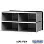 Salsbury Aluminum Mailbox - 4 Doors - Rack Ladder System