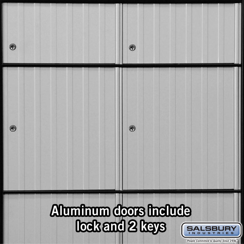Salsbury Aluminum Mailbox - 6 Doors  - Standard System