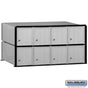 Salsbury Aluminum Mailbox - 8 Doors - Rack Ladder System
