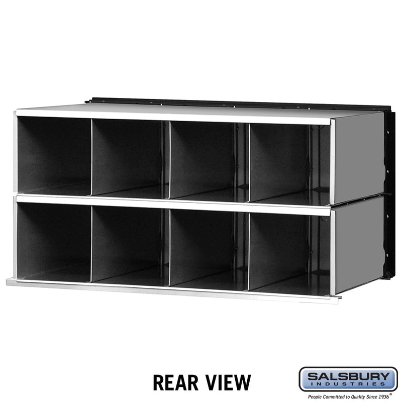 Salsbury Aluminum Mailbox - 8 Doors - Rack Ladder System
