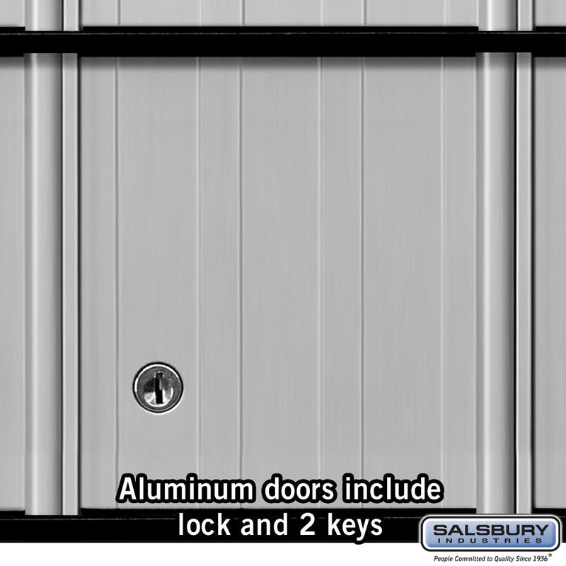 Salsbury Aluminum Mailbox - 8 Doors - Rack Ladder System