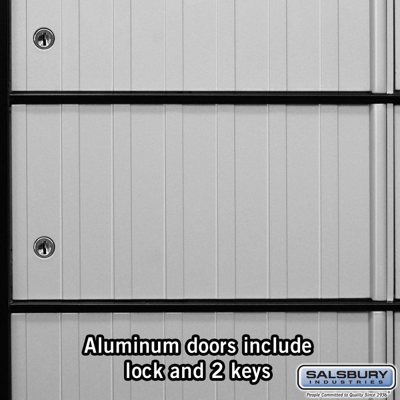 Salsbury Aluminum Mailbox - 10 Doors - Standard System