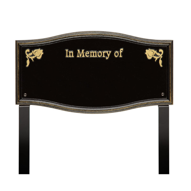 Alexandria - Standard Lawn Plaque - Two Line "In Memory Of"