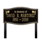 Alexandria - Standard Lawn Plaque - Two Line "In Memory Of"