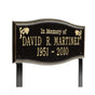 Alexandria - Standard Lawn Plaque - Two Line "In Memory Of"