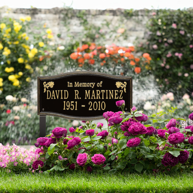 Alexandria - Standard Lawn Plaque - Two Line "In Memory Of"