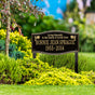 Alexandria - Standard Lawn Plaque - Two Line "Living Eternally"