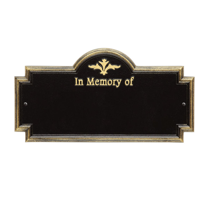Standard Size Arlington "In Memory of" Wall Plaque - (2 Lines)