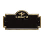 Standard Size Arlington "In Memory of" Wall Plaque - (2 Lines)