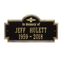 Standard Size Arlington "In Memory of" Wall Plaque - (2 Lines)