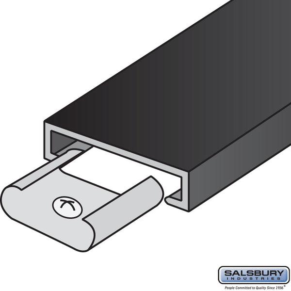 Salsbury Trim Kit - for Up to 3 Columns of Aluminum Mailboxes - Black