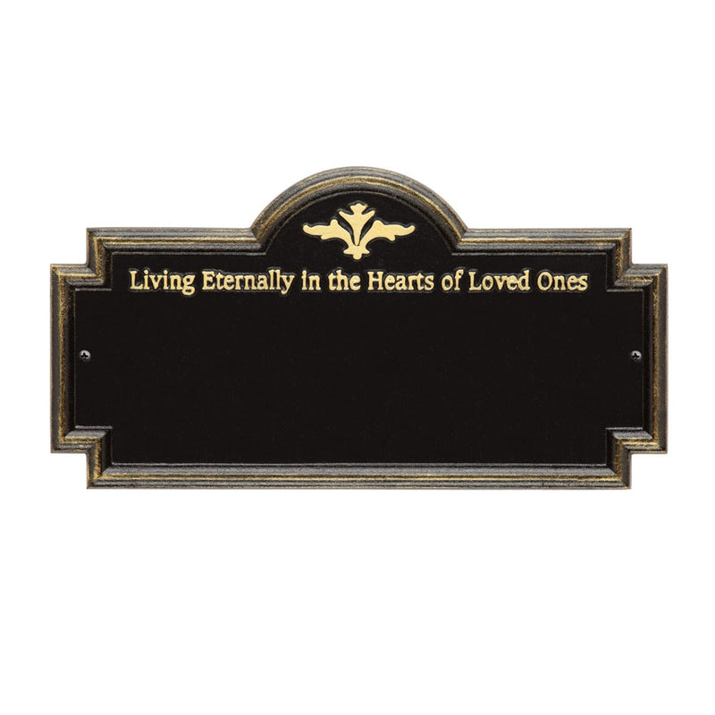 Arlington - Standard Wall - Two Line "Living Eternally"