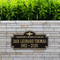 Arlington - Standard Wall - Two Line "Living Eternally"