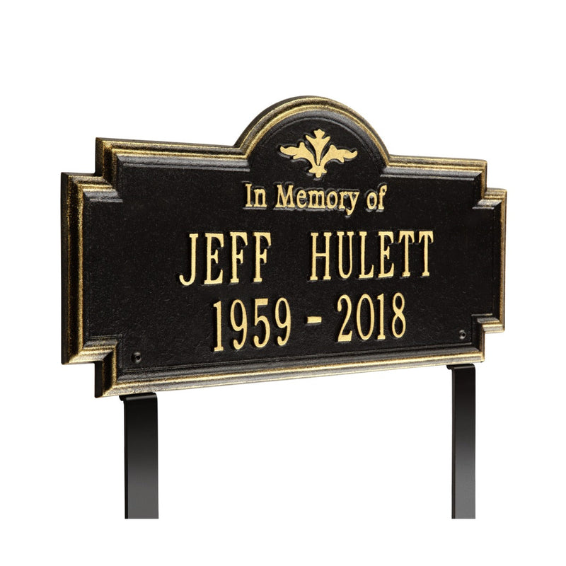 Arlington - Standard Lawn Plaque - Two Line "In Memory Of"
