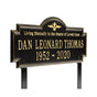 Arlington - Standard Lawn Plaque - Two Line "Living Eternally"