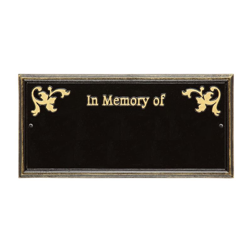 Standard Size Wilmington "In Memory of" Wall Plaque - (2 Lines)