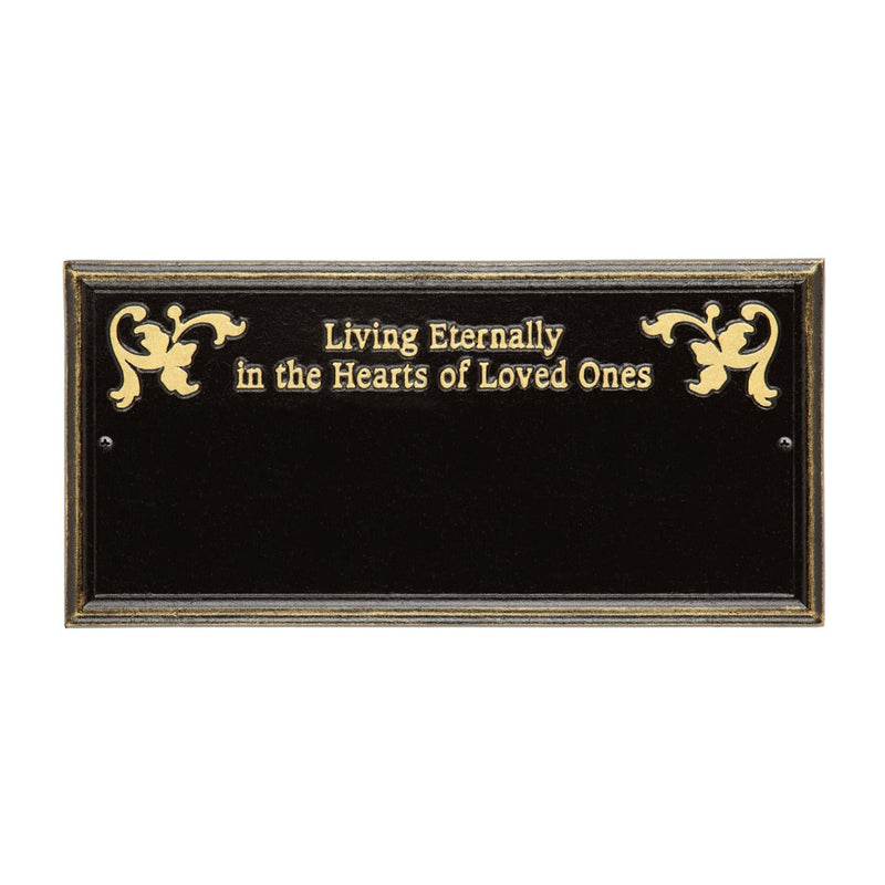 Wilmington - Standard Wall Plaque - Two Line "Living Eternally"
