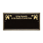 Wilmington - Standard Wall Plaque - Two Line "Living Eternally"