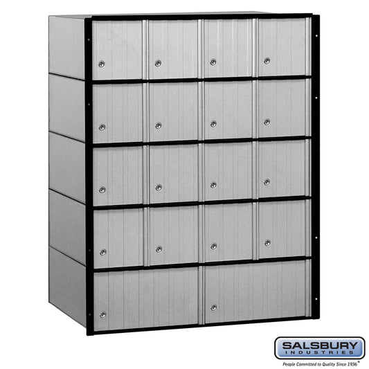 Salsbury Aluminum Mailbox - 18 Doors - Standard System