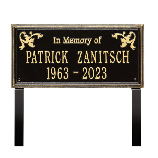 Wilmington - Standard Lawn Plaque - Two Line "In Memory Of"