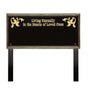 Wilmington - Standard Lawn Plaque - Two Line "Living Eternally"