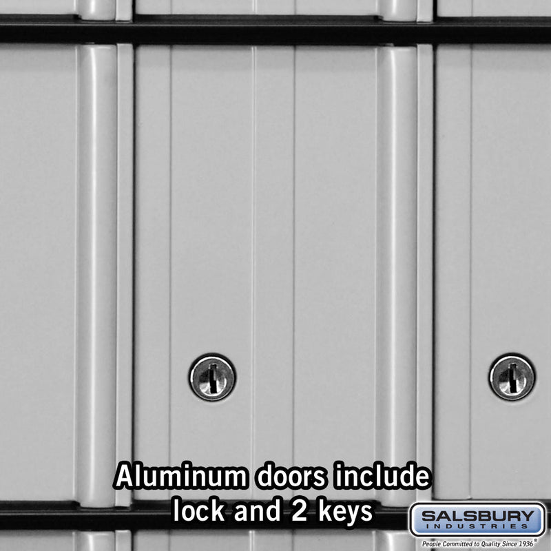 Salsbury Aluminum Mailbox - 30 Doors - Standard System