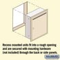 Salsbury Letter Box (Includes Commercial Lock) - Standard - Recessed Mounted Private Access