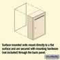 Salsbury Letter Box (Includes Commercial Lock) - Slim - Surface Mounted Private Access