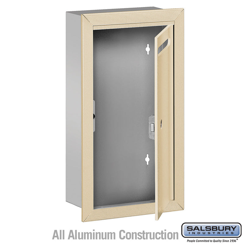 Salsbury Letter Box (Includes Commercial Lock) - Slim - Recessed Mounted Private Access