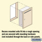 Salsbury Letter Box (Includes Commercial Lock) - Slim - Recessed Mounted Private Access