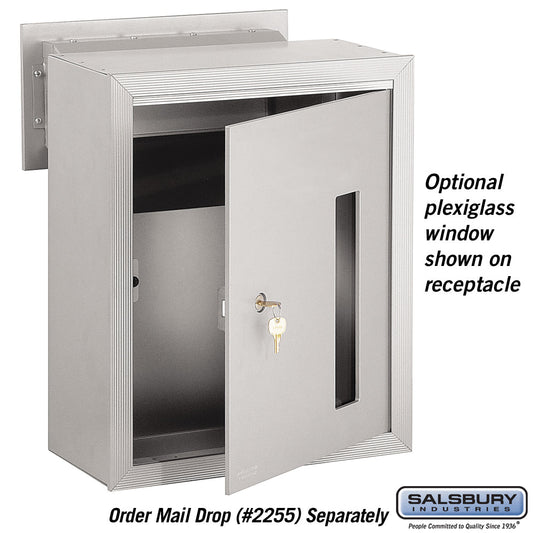 Salsbury Custom Plexiglass Window - for Receptacle