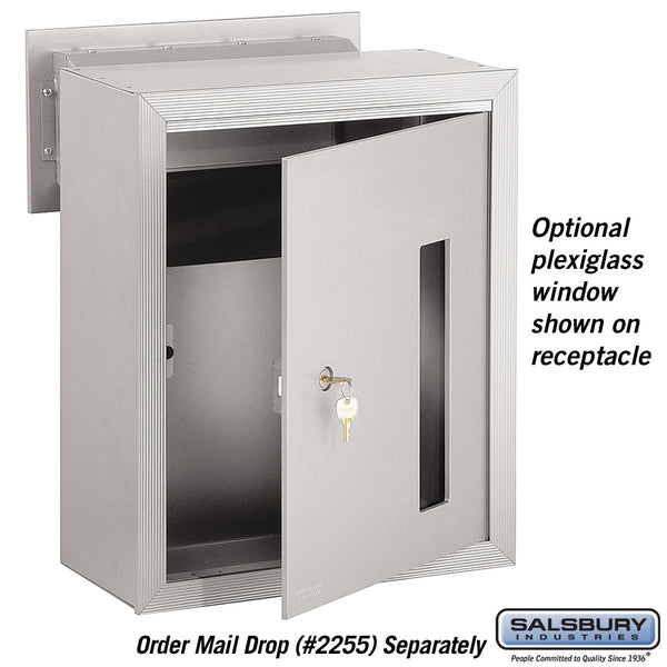 Salsbury Custom Plexiglass Window - for Receptacle